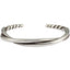 Bracelet en fil torsadé fait main - Design rétro en argent pur