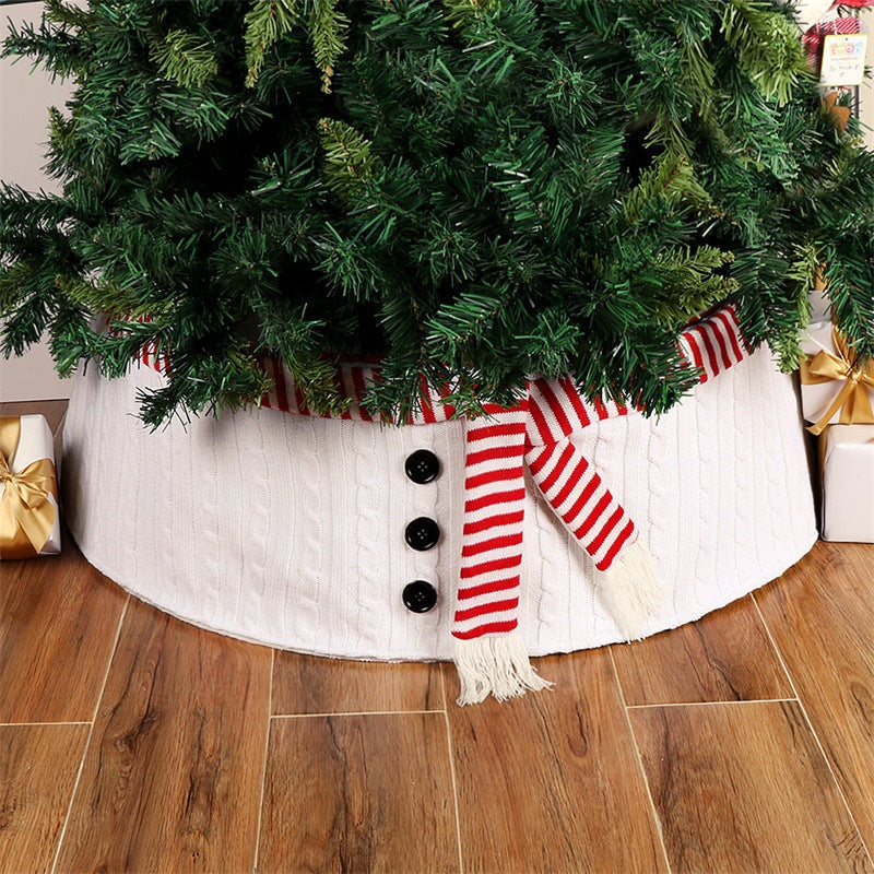 White Christmas shirt, scarf, Christmas tree skirt, Christmas decoration, Christmas tree footband, Christmas tree skirt - Korvel