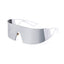 Trendy One Piece Large Frame Sunglasses for Outdoor Activities
