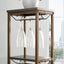 Elegant Grey 11-Bottle Wine Rack with Glass Holder