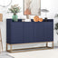 TREXM Modern Sideboard Elegant Buffet Cabinet with Large Storage Space for Dining Room, Entryway (Navy) - Korvel
