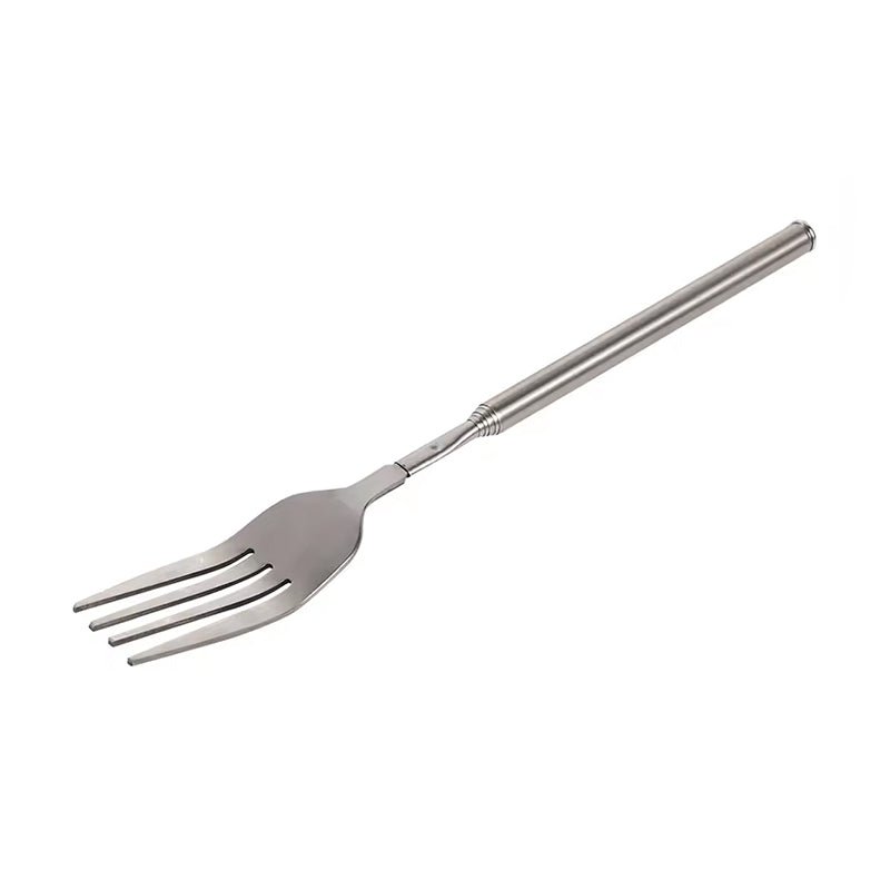 Fourchette télescopique en acier inoxydable premium pour le dîner et le barbecue