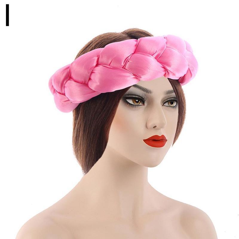 New Fashion Candy Color Women Braids Headbands Elastic Headwear Hair African Female Turban Bands Accessories Bandana Bandag L8y4 - Korvel