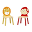 Kids Table and 2 Chairs Set - Wooden Activity Play Set