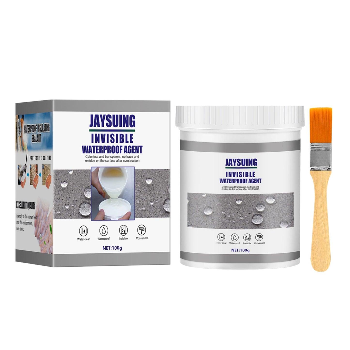 Jaysuing Bathroom Waterproofing Agent Anti-Leakage Water Plugging And Repairing The Outer Wall Of The Kitchen Without Smashing Bricks To Repair Leakage Sealing Paint - Korvel