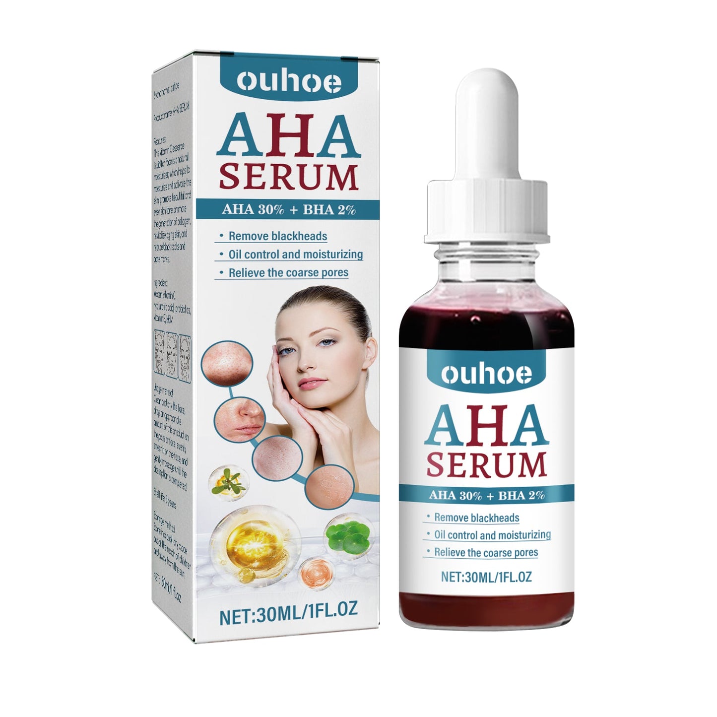 AHA Hydrolytic Extract, Smooths Fine lines, Tights Pores, Moisturizes Brightening And Repairing Skin Essence - Korvel