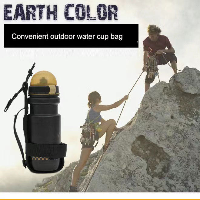 Tactical Nylon Water Bottle Bag Portable Water Bottle Bag MOLLE Accessory Pack - Korvel