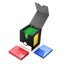 2025 New! Large - capacity Patchwork Windowed Vertical Card Box, 100+ Double - sleeved Cards - Korvel