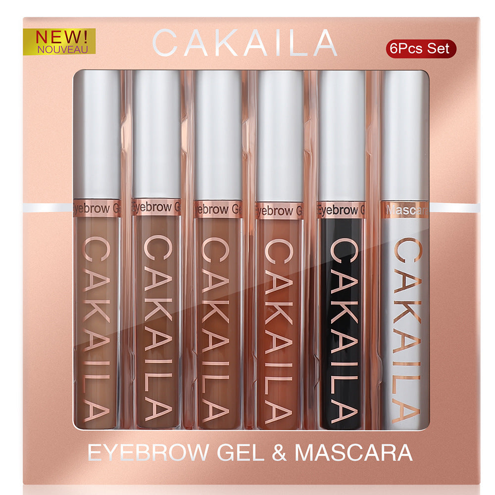 CAKAILA  Eyebrow dye matte non-smudge dyeing makeup eyebrow shaping eyebrow dye mascara set - Korvel
