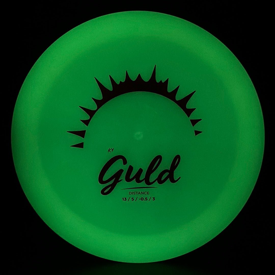 K1 Glow Guld - First Run Disc Golf Driver