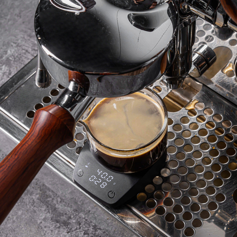 Mini Electronic Coffee Scale - Timed Weighing, Perfect for Italian Beans, Home & Coffee Bars - Korvel