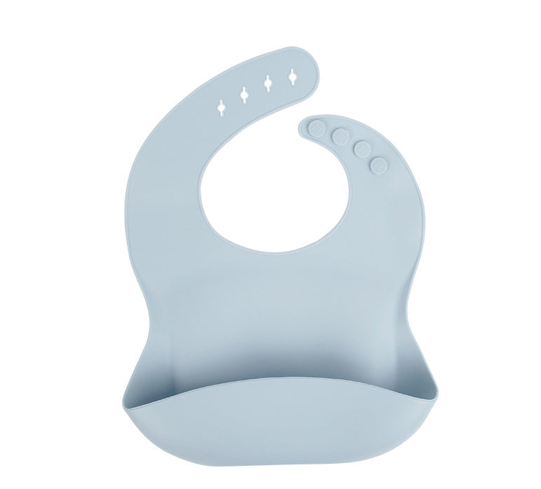 Baby silicone rice bag Baby rice bag bib Baby saliva towel waterproof mouth bag No wash and oil proof - Korvel