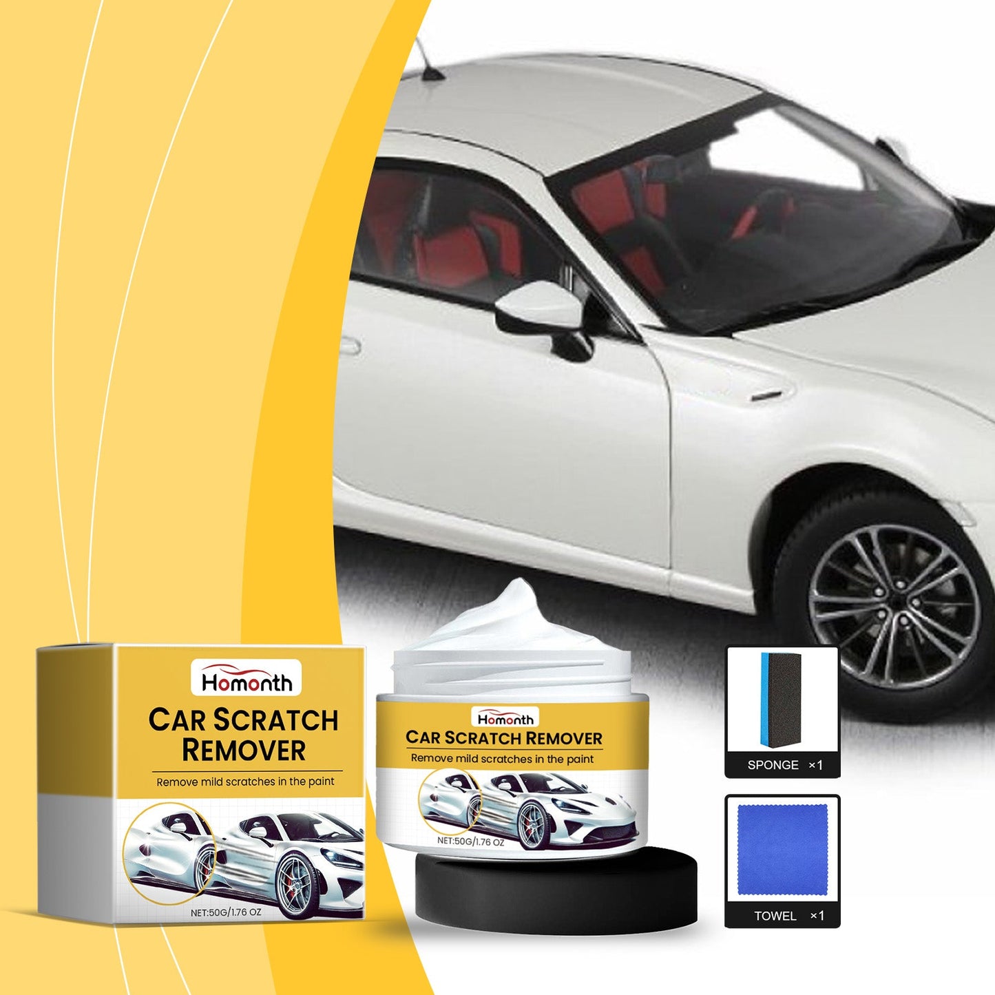 Premium Car Scratch Repair Cream for Paint Maintenance