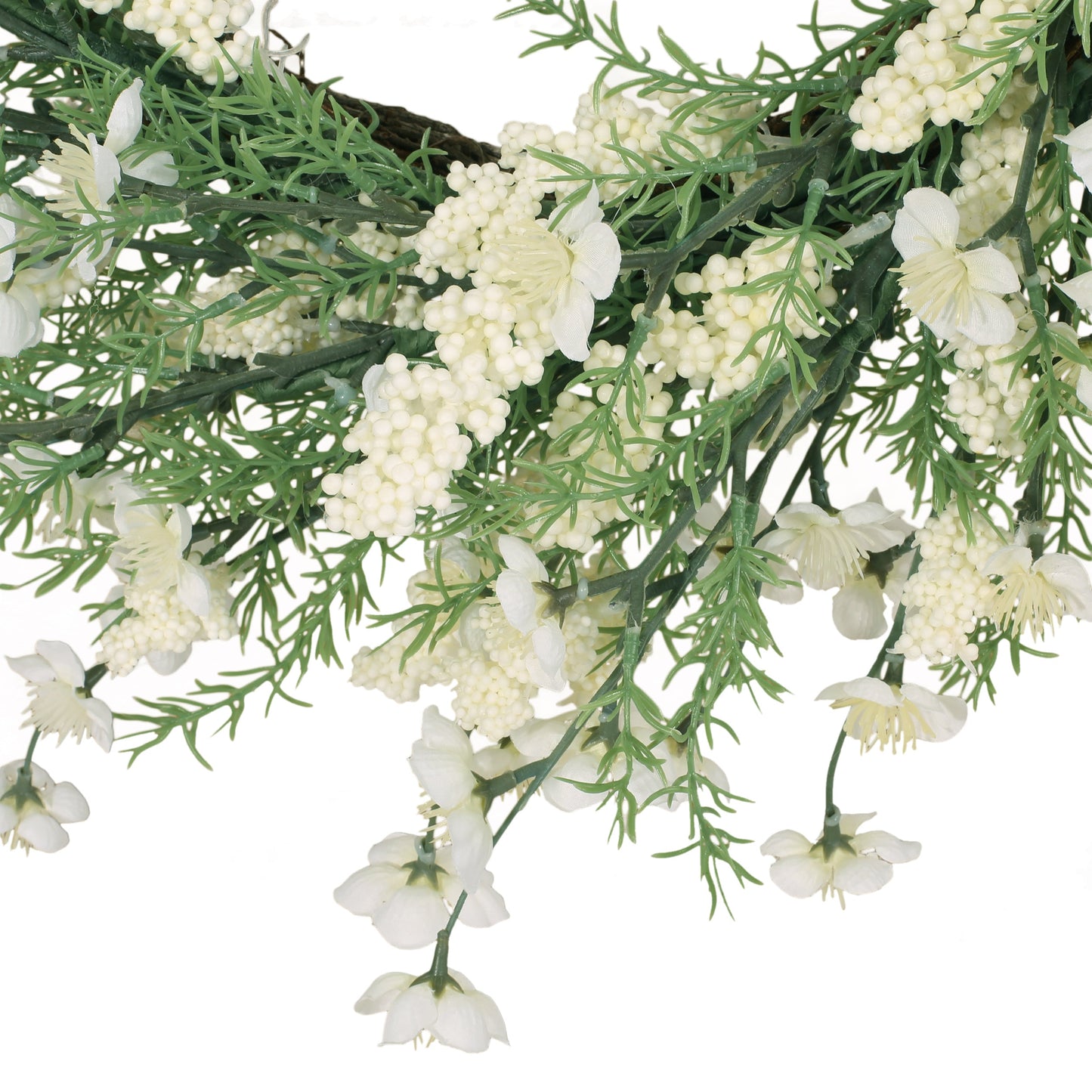 Couronne de fleurs de prunier de 30"