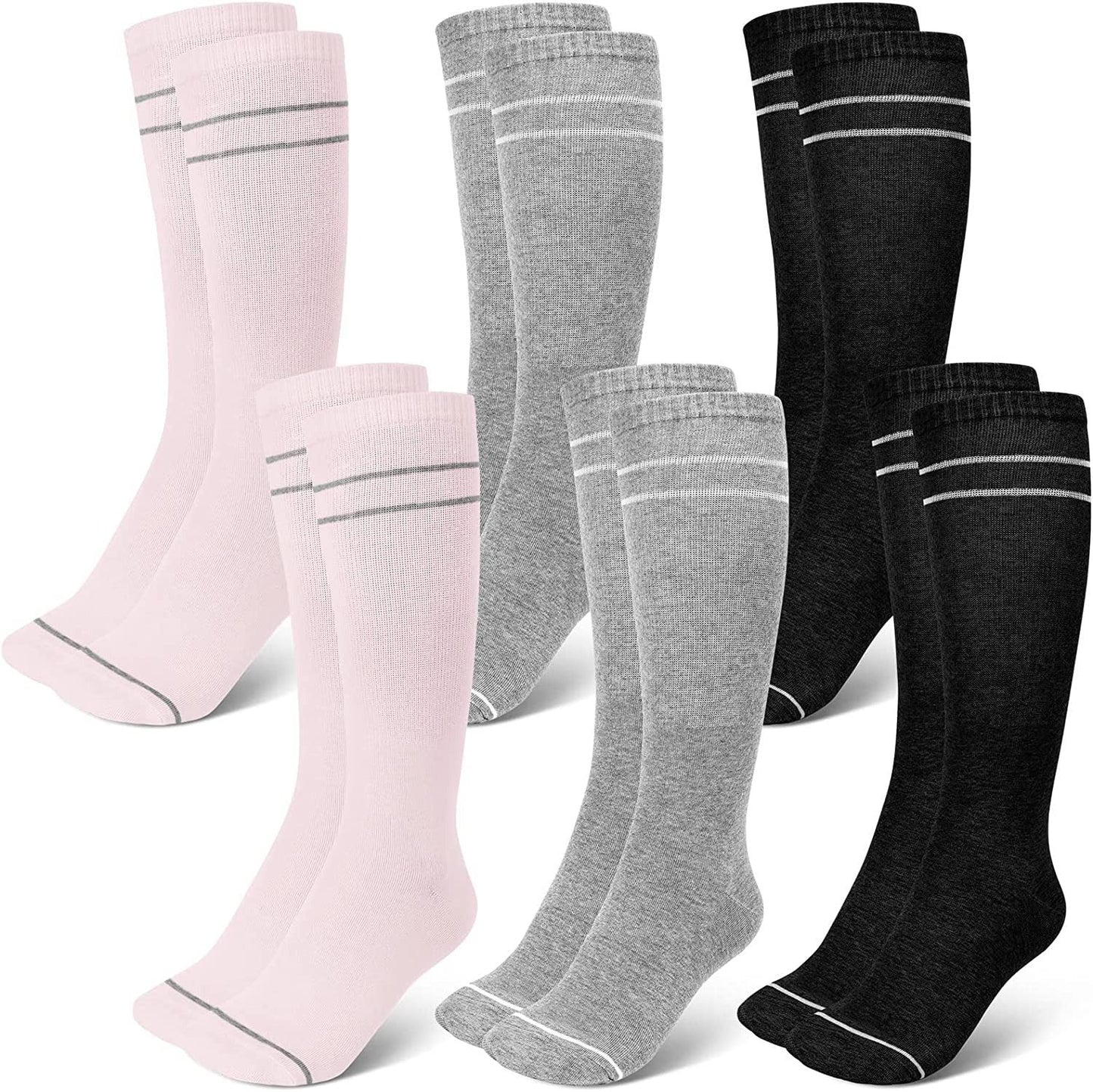 Pregnant women's elastic compression socks mid length calf socks pressure socks women's jump rope elastic cycling socks - Korvel