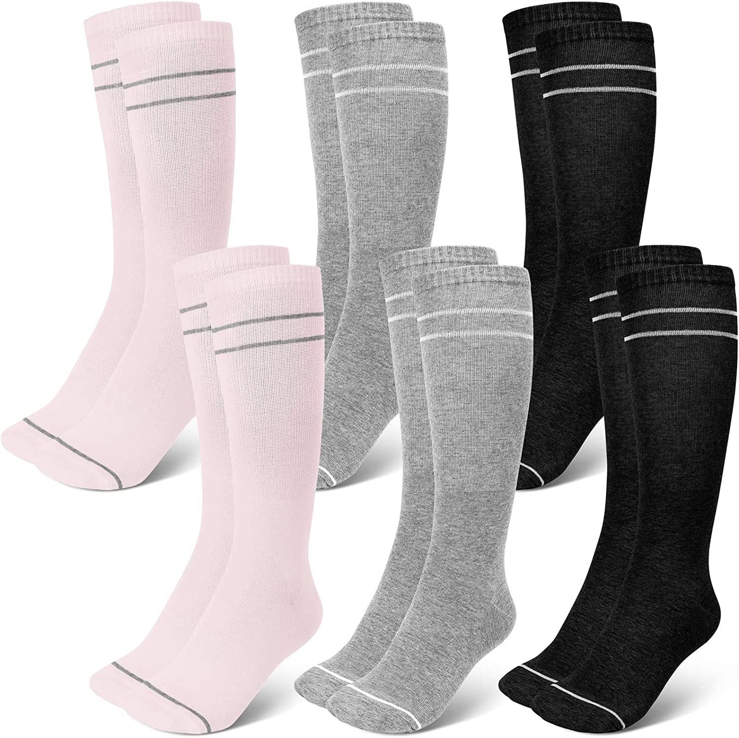 Pregnant women's elastic compression socks mid length calf socks pressure socks women's jump rope elastic cycling socks - Korvel