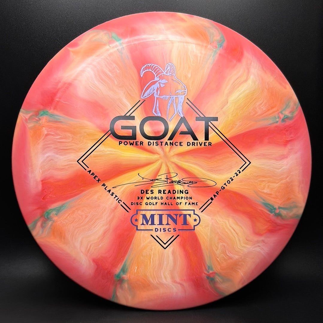 Swirly Apex Goat - Disque de Golf Signature de la Série Des Reading 3x