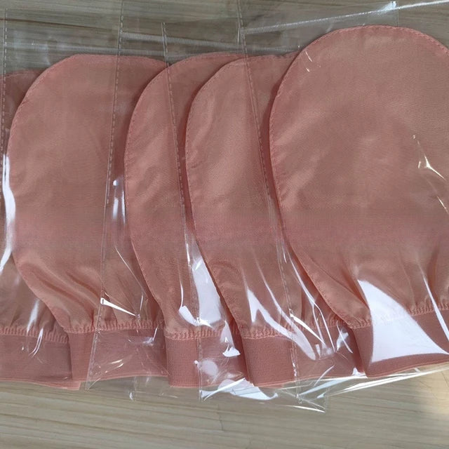 Guantes de Lavado Facial Exfoliantes de Seda - Suaves y Lujosos