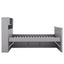Twin Size Captain Platform Bed Frame with Storage in Gray