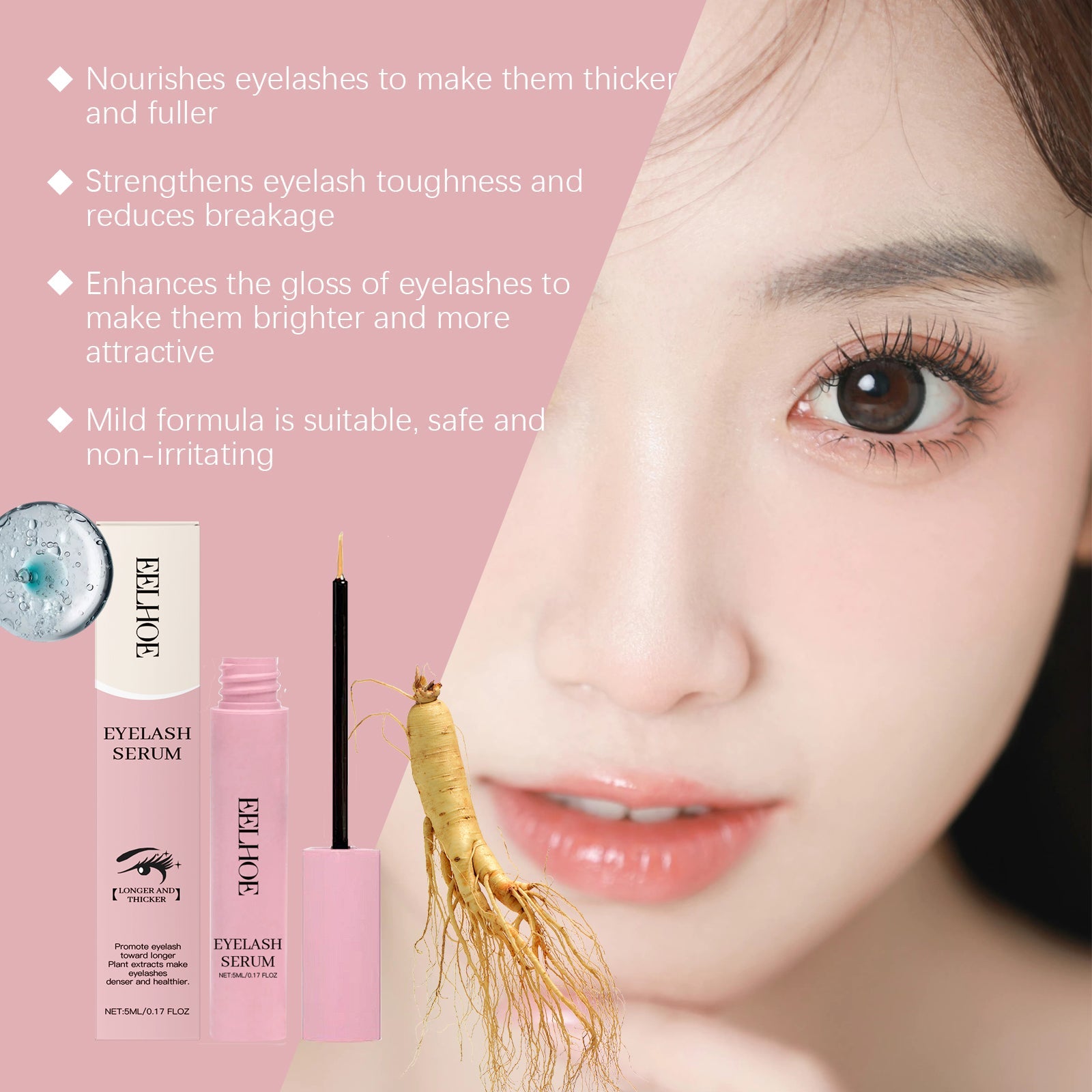 Mascara Gently Moisturizes And Curls Natural, Beautiful And Non-Smudging Mascara Daily - Korvel