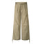Pantalons cargo décontractés pour hommes à jambe droite avec design plissé