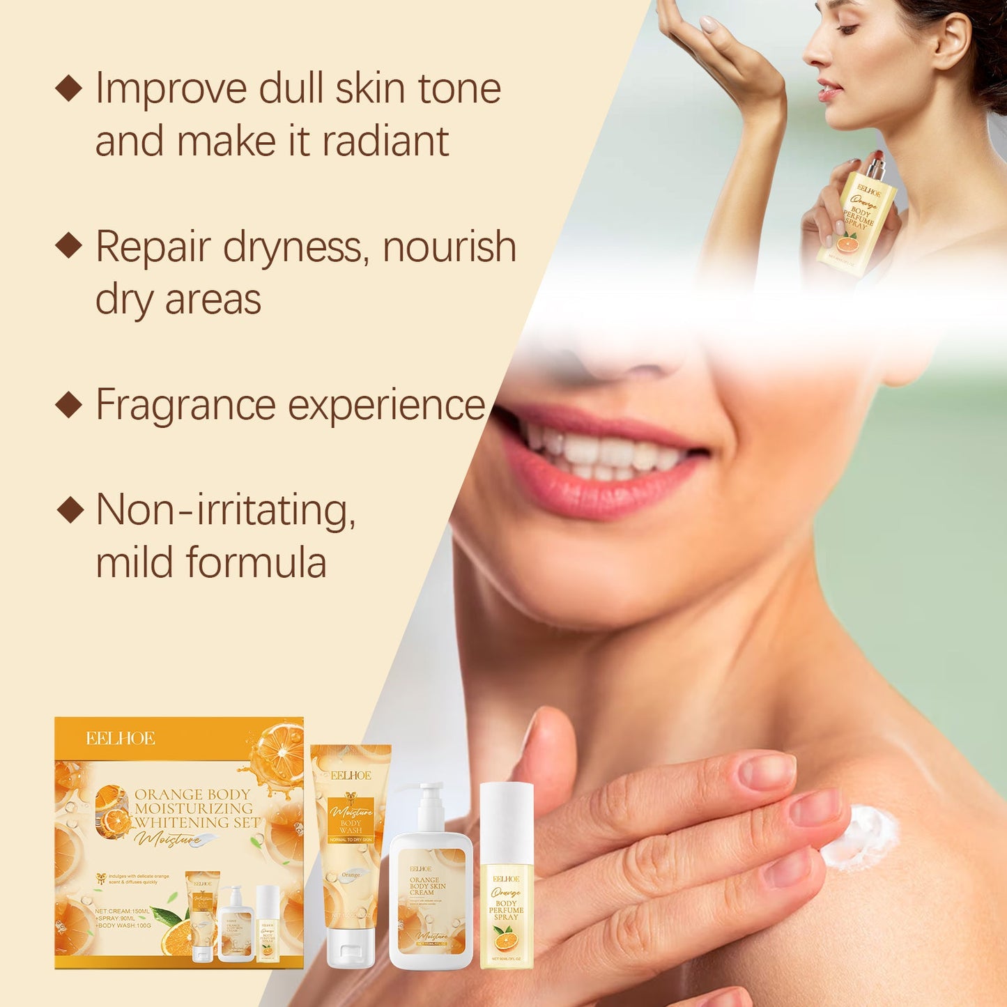 Orange Body Moisturizing Gift Set