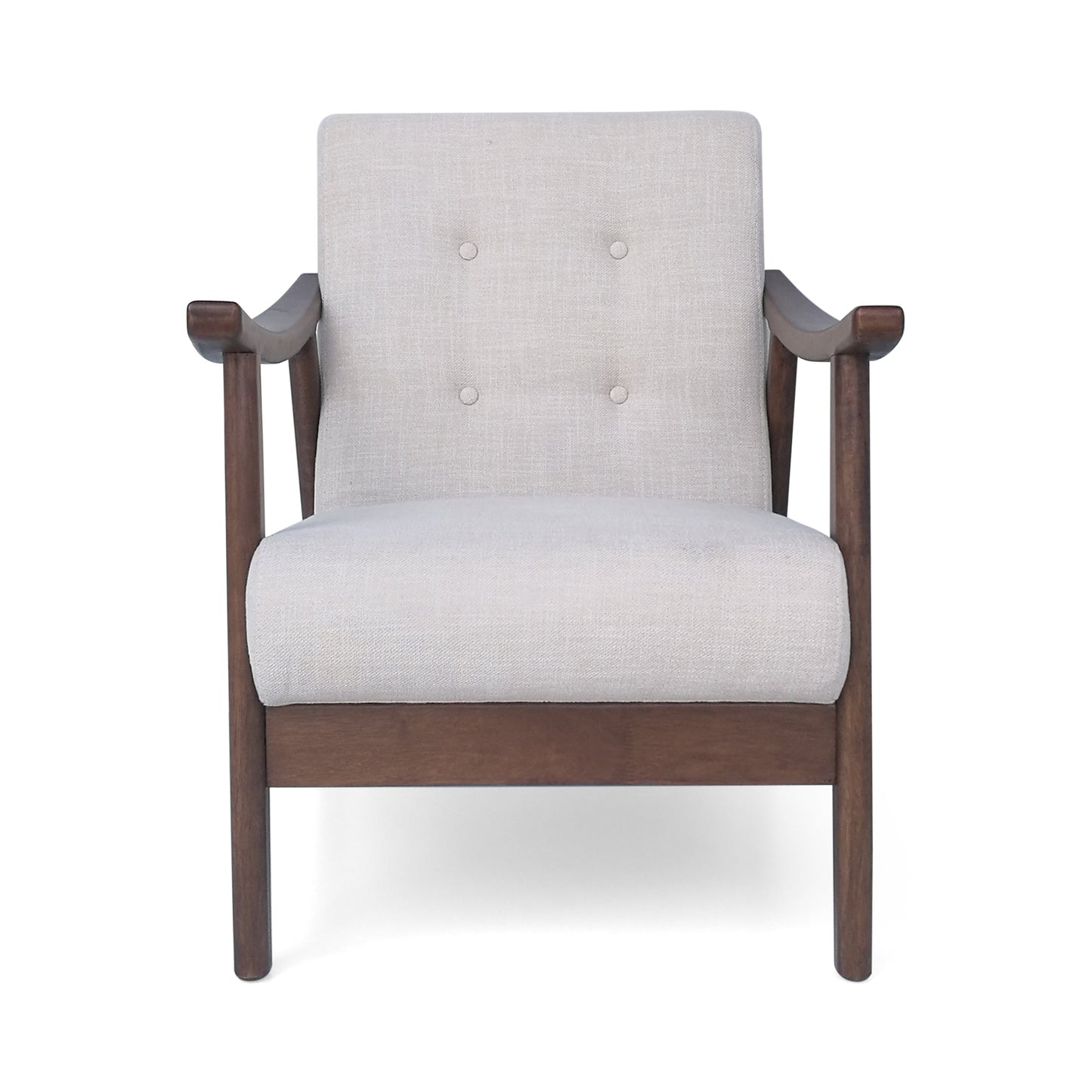 Elegant One-Seater Sofa in Beige