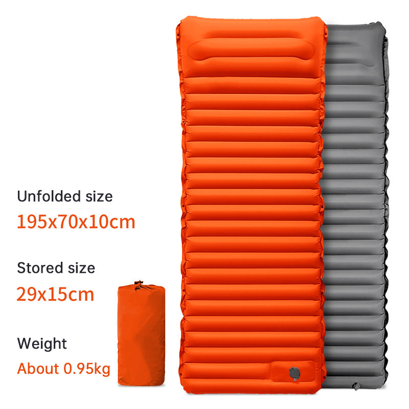 Ultralight Camping Sleeping Pad: Thicken, Self-Inflating with Built-in Pump (Outdoor/Travel) - Korvel