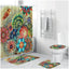 Bohemian Style 3D Digital Printing Polyester Waterproof and Mold Proof Shower Curtain Bathroom Shower Curtain - Korvel