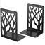1 Pair Metal Fashion Bookends Bookends for Shelves Metal Bookend Supports for Shelves and Desk - Korvel