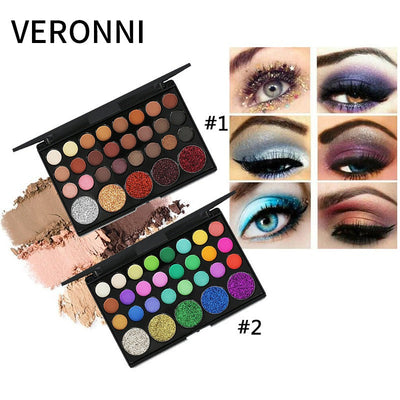 Paleta de Sombras Mate y Perlescentes VERONNI de 29 Colores