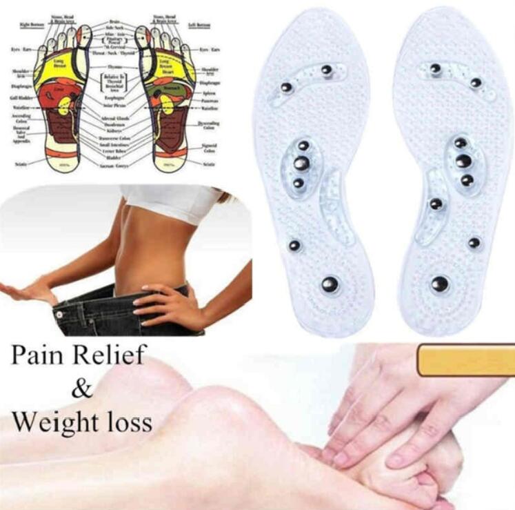 1Pair Shoe Gel Insoles Feet Magnetic Therapy Health Care for Men Comfort Pads Foot Care Relaxation Gifts - Korvel