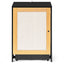 Elegant Cat Litter Box Enclosure with Sisal Door - Black