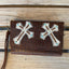 Elegant Alligator Print Crossbody Clutch - Korvel