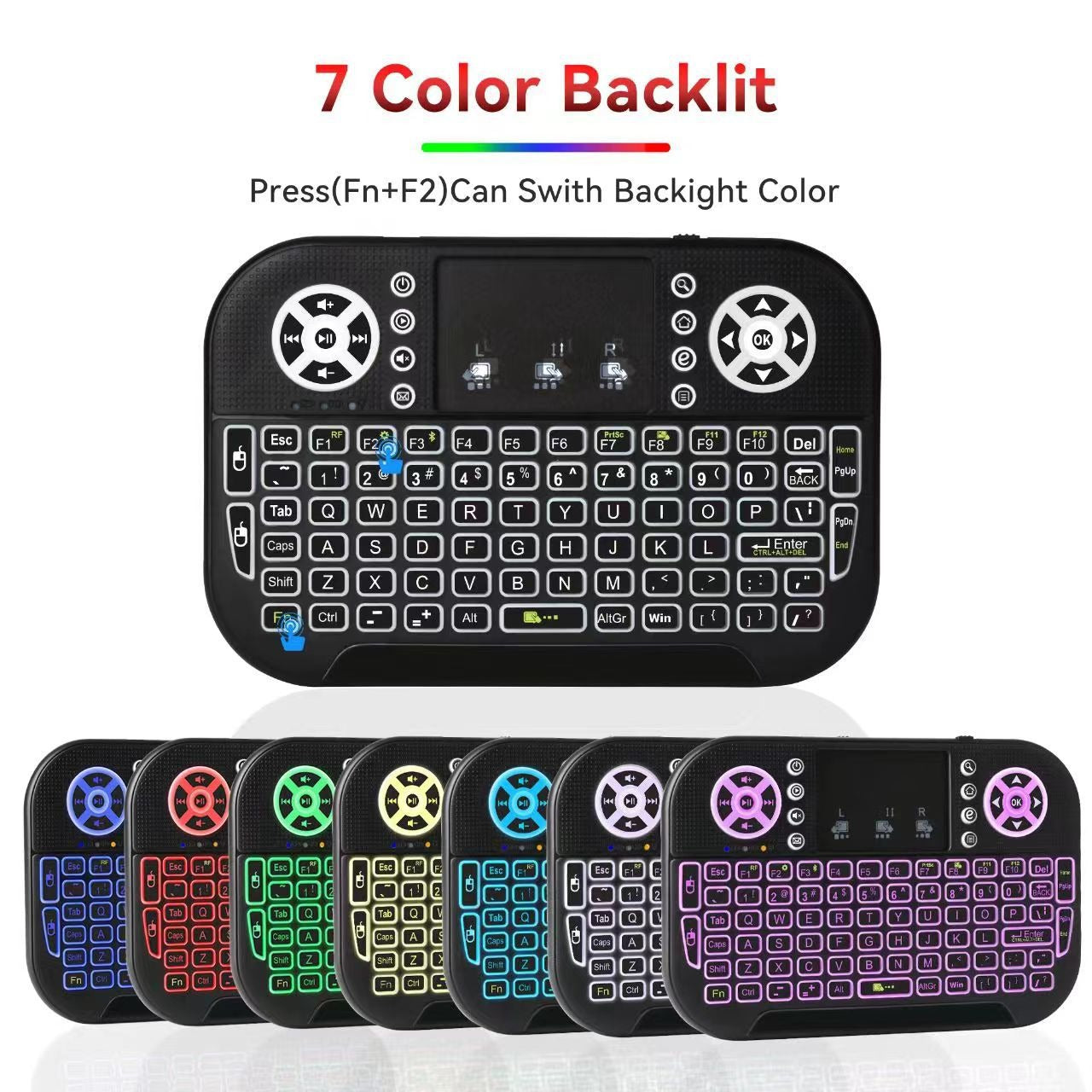 N8 Air Mini Flying Mouse Keyboard with RGB Backlight