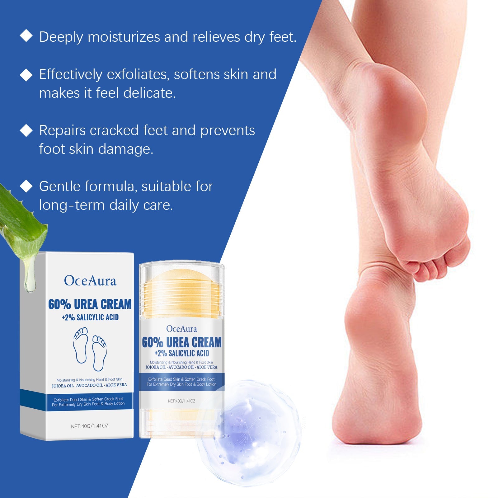 Hydrating Anti-Crack Foot Cream Moisturizing Foot Repair Heel Body Skin Care Cream - Korvel