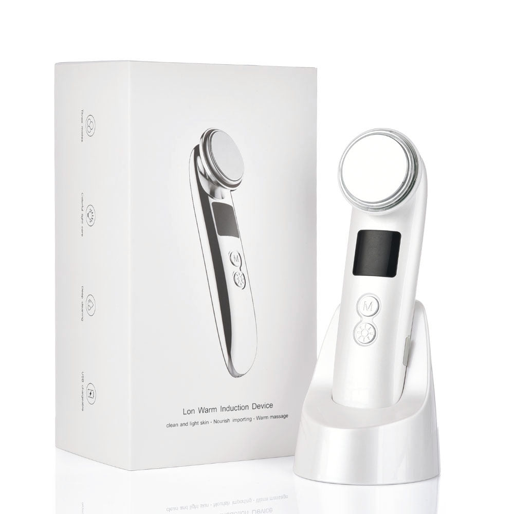 Ultrasound Introduction Instrument HailiCare Positive And Negative Ion Three-Color Light And Warm Cleaning Beauty Instrument - Korvel