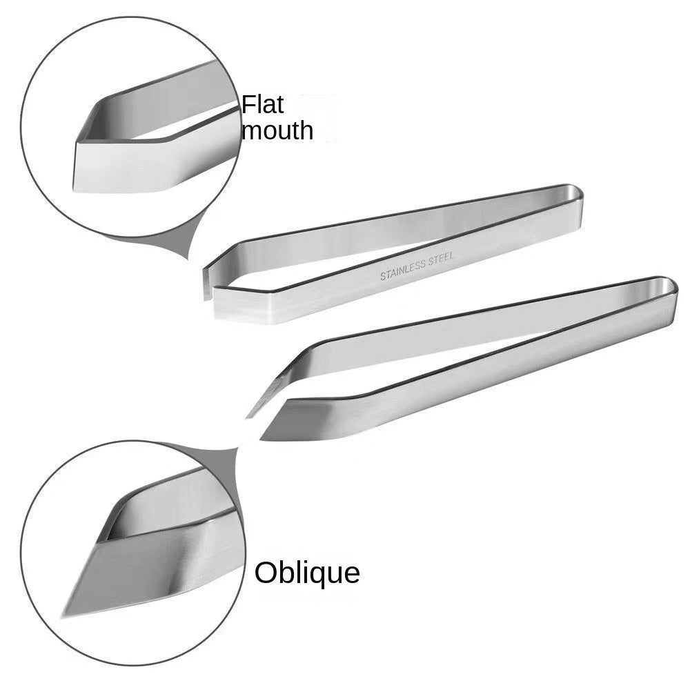 Stainless steel tweezers hair removal clip kitchen multifunctional hair removal tool for chicken and duck hair removal clip - Korvel