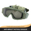 Tactical Military Wind Goggles - Impact Protection with Three Lens Set