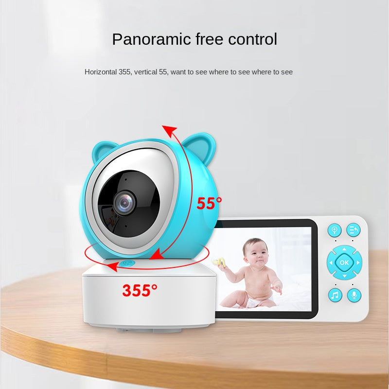 Baby Monitor with Doodle Smartphone Dual Use 5-inch Temperature Detection for Kids and Babies - Korvel