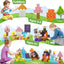 My Building World Magnetic Cube DIY Cherry Blossom Mountain Children's Educational Puzzle Assembly Toy Gift - Korvel