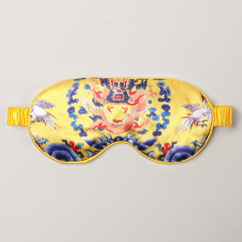 Masque de sommeil en satin soyeux réversible pour un sommeil confortable