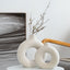 Vase en céramique émaillée à motifs - Accent décoratif moderne