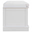 TREXM Storage Bench with Adjustable Doors and Padded Shoe Stand