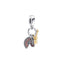 S925 sterling silver eternal confession double surround heart small motorcycle DIY accessories - Korvel