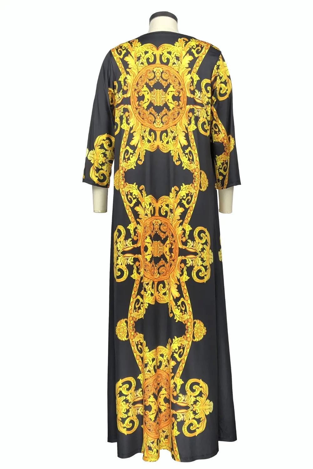 Printed Plunge One-Piece and Cover Up Swim Set - Korvel