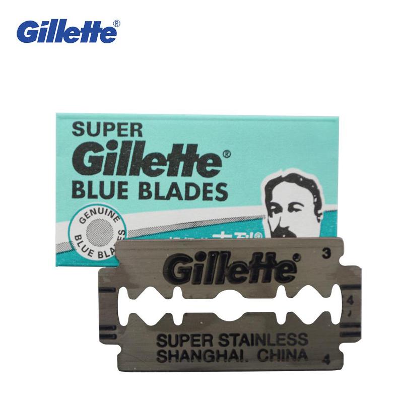 Lames de rasoir Gillette Super Blue à double tranchant - 10 lames