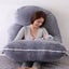 Pregnant women's detachable crystal velvet G-type side lying waist protection pillow - Korvel