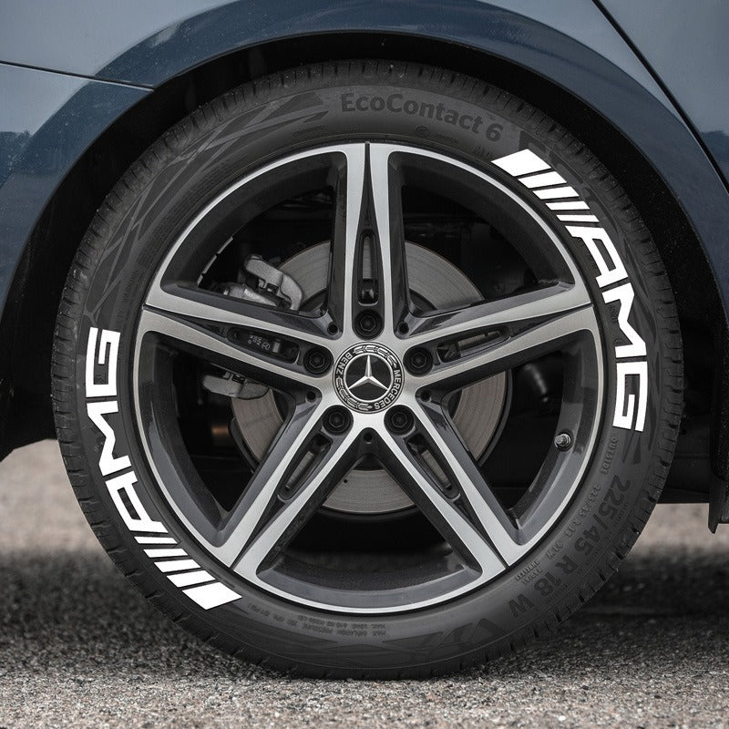Premium 3D AMG Car Tire Sticker for Stylish Decoration