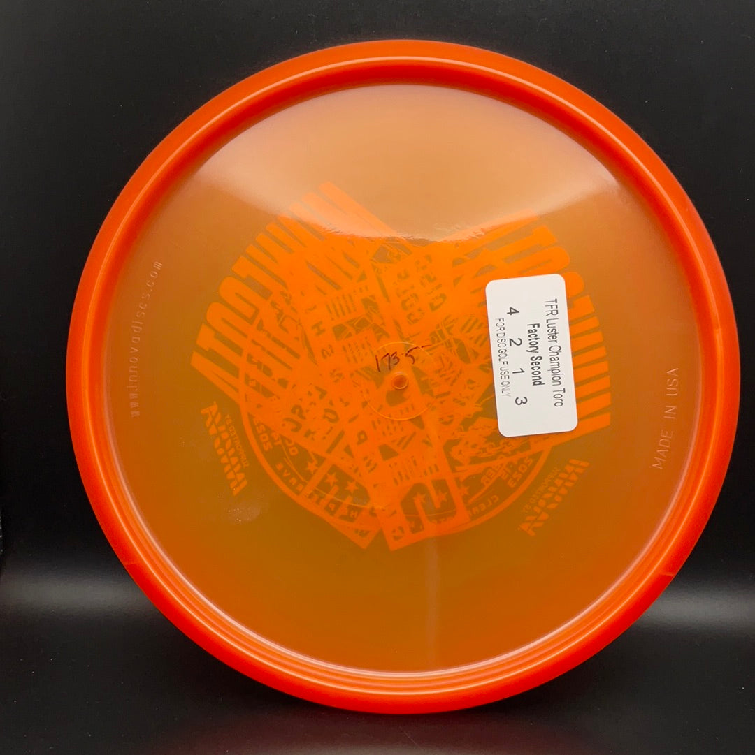 Luster Champion Toro - Tourney F2 Disc Golf Disc